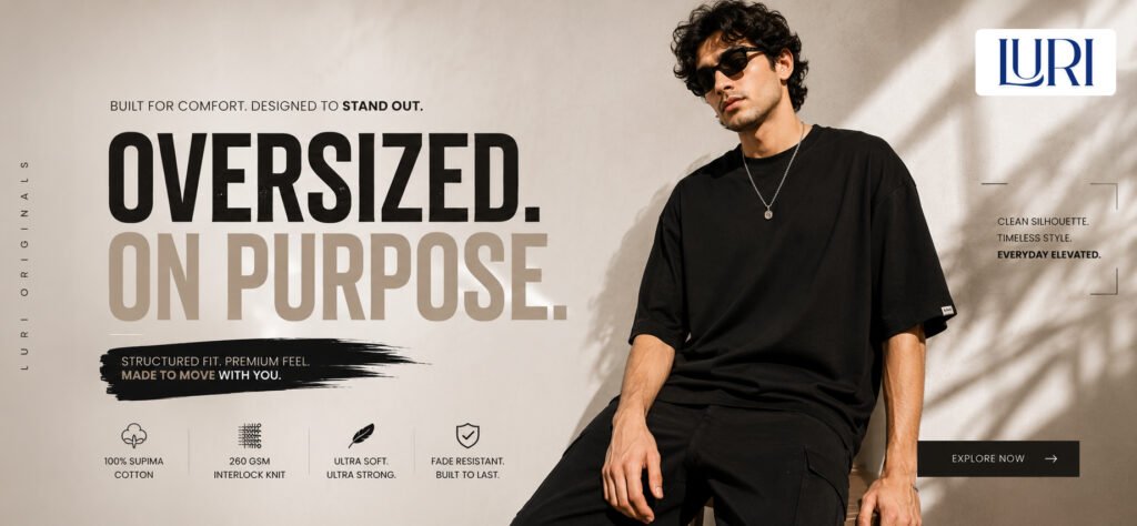 oversized t-shirt size guide