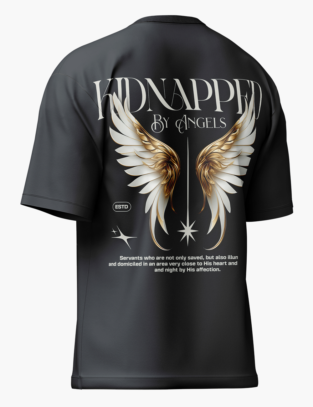LURI Supima Cotton Unisex Oversized T-Shirt – Kidnapped By Angels Edition