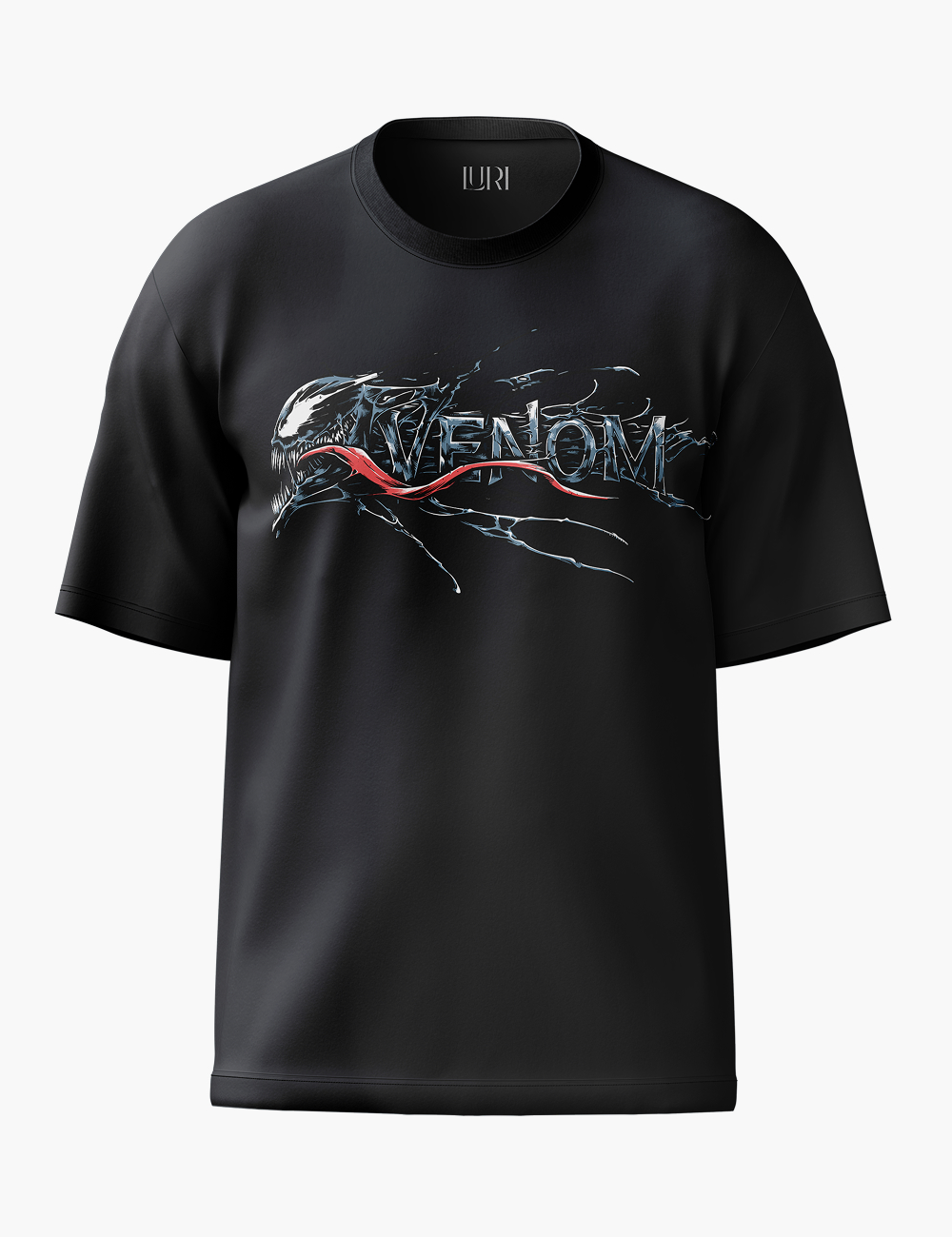 LURI Supima Cotton Unisex Oversized T-Shirt – Venom Edition
