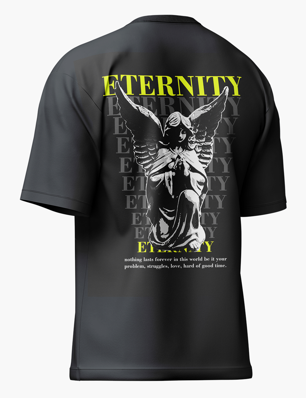 LURI Supima Cotton Unisex Oversized T-Shirt – Eternity Angel Edition