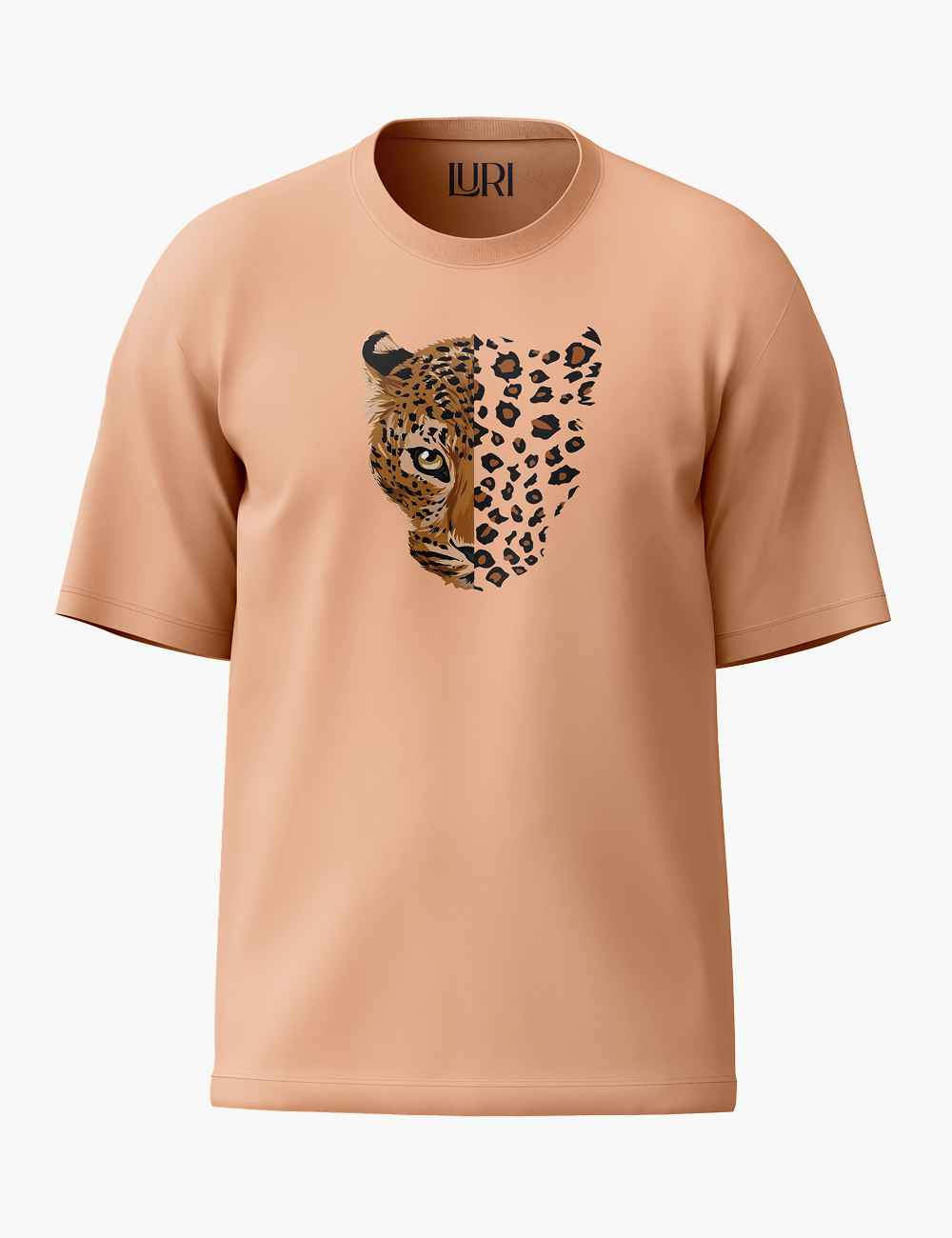 LURI Supima Cotton Unisex Oversized T-Shirt – Half Wild Edition - Image 4