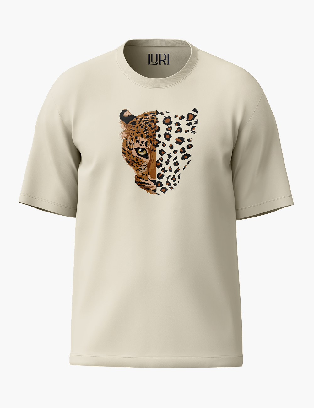 LURI Supima Cotton Unisex Oversized T-Shirt – Half Wild Edition