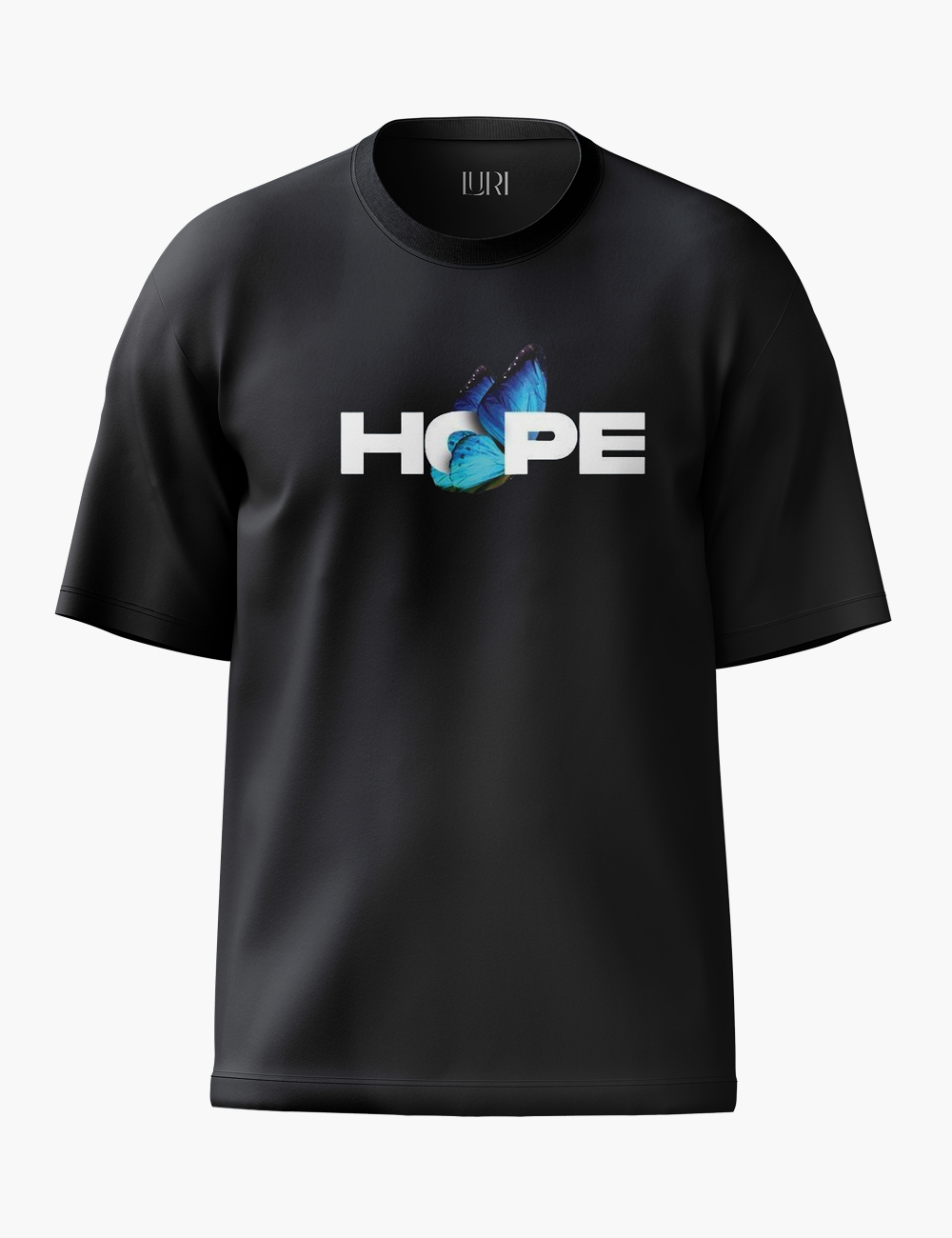 LURI Supima Cotton Unisex Oversized T-Shirt – Hope Butterfly Edition