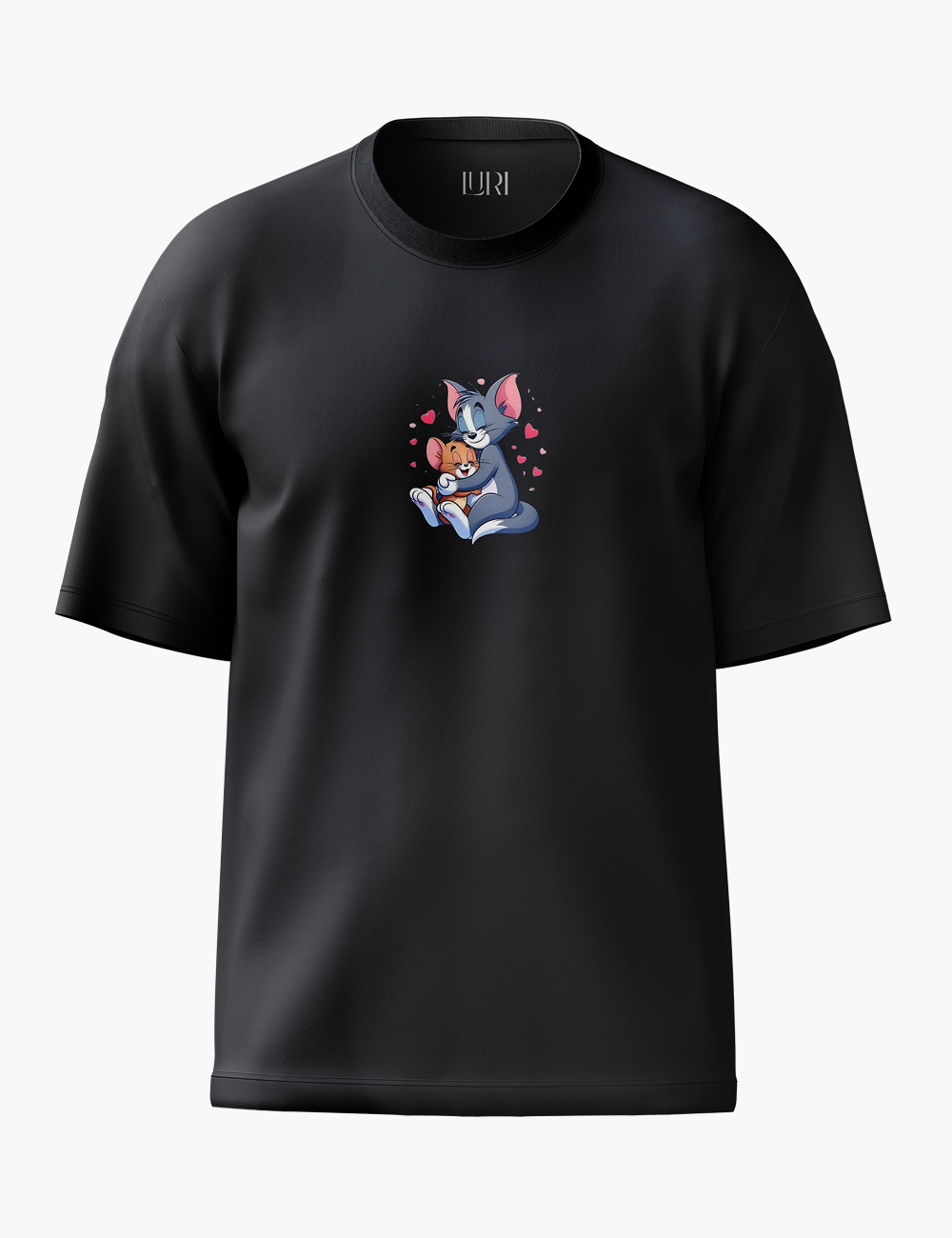 LURI Supima Cotton Unisex Oversized T-Shirt – Tom & Jerry Love Edition