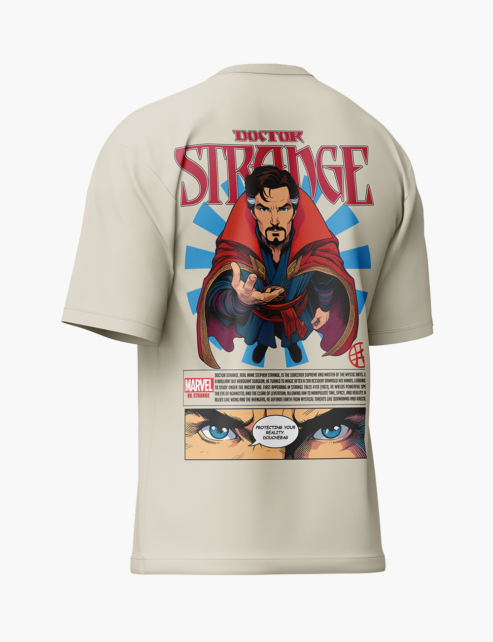 LURI Supima Cotton Unisex Oversized T-Shirt – Doctor Strange Marvel Edition - Image 4