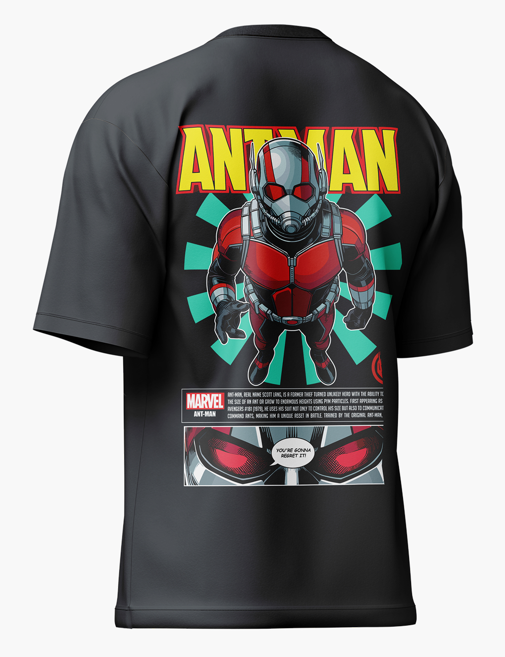 LURI Supima Cutton Unisex Oversized T-shirt - Marvel Ant-Man Edition