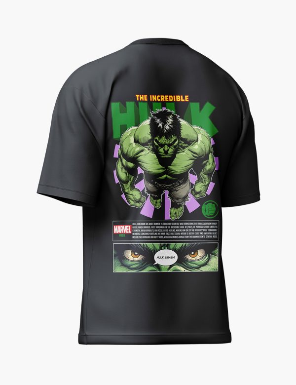 LURI Supima Cotton Unisex Oversized T-Shirt – Incredible Hulk Marvel Edition