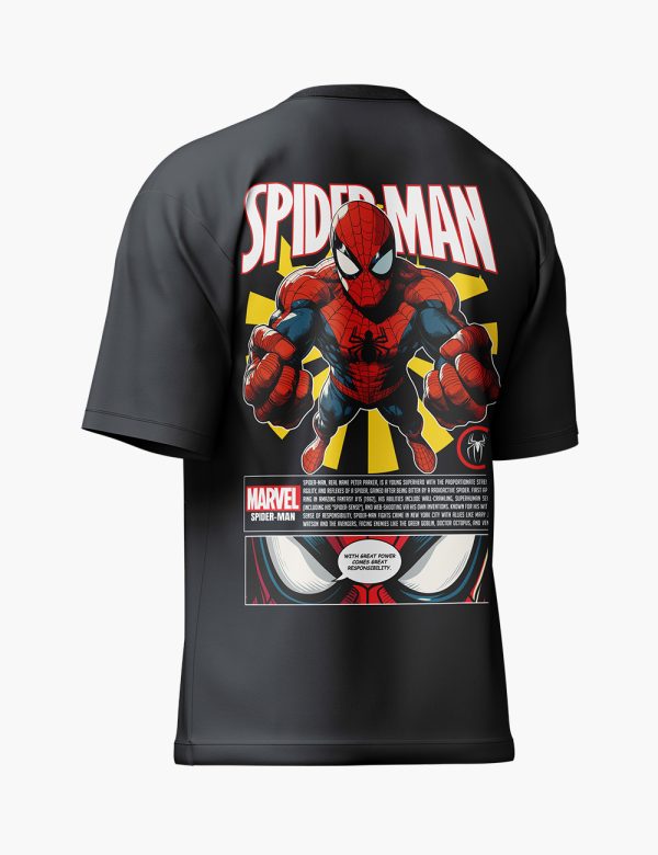 LURI Supima Cotton Unisex Oversized T-Shirt – Spider-Man Marvel Edition