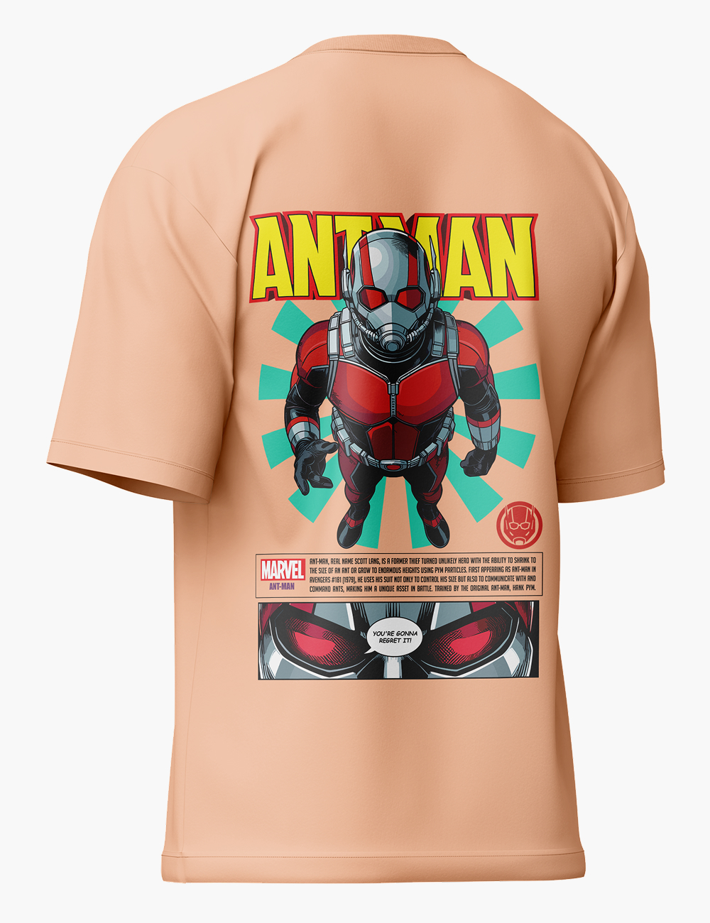 LURI Supima Cutton Unisex Oversized T-shirt - Marvel Ant-Man Edition - Image 4