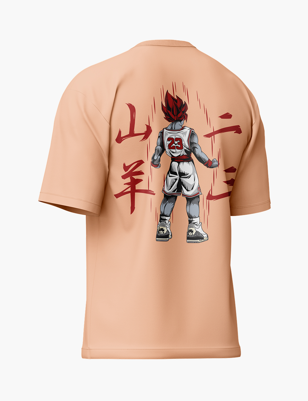 LURI Supima Cotton Unisex Oversized T-Shirt – Anime Hoops 23 Edition - Image 4