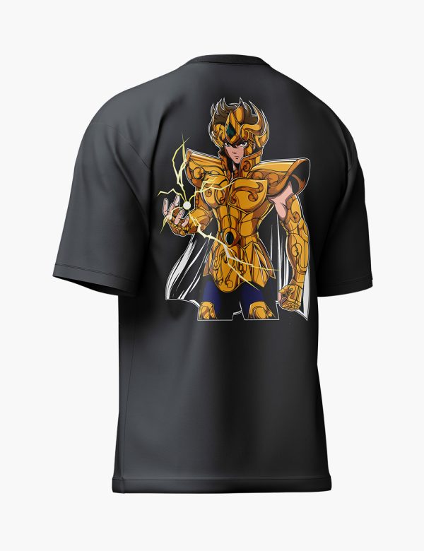 LURI Supima Cotton Unisex Oversized T-Shirt – Golden Thunder Knight