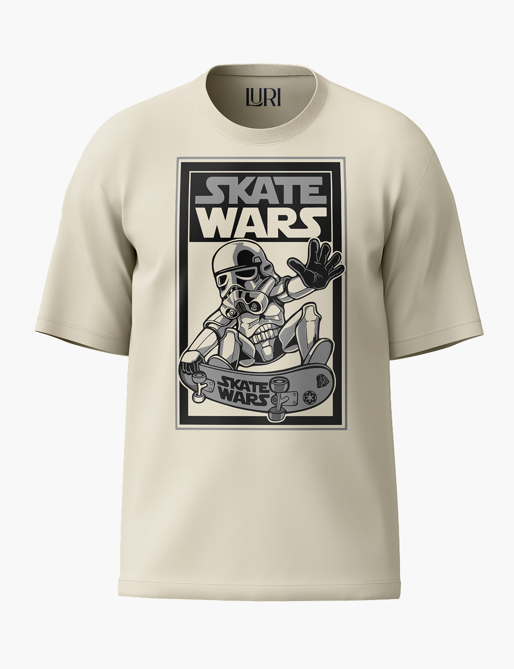 LURI Supima Cotton Unisex Oversized T-Shirt – Skate Wars Trooper
