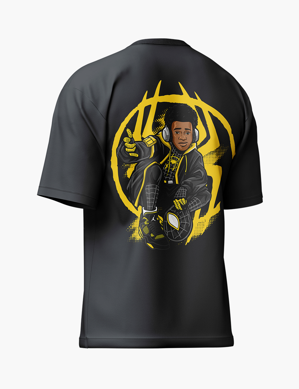 LURI Supima Cotton Unisex Oversized T-Shirt – Hip-Hop Spider-Verse Edition