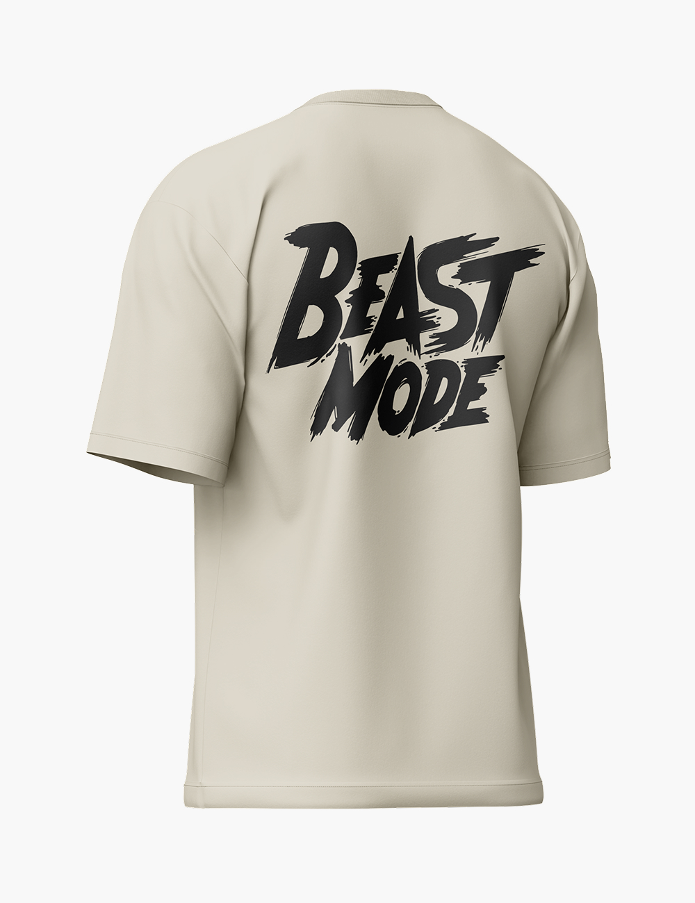 LURI Supima Cotton Unisex Oversized T-Shirt – Beast Mode Brush Graphic