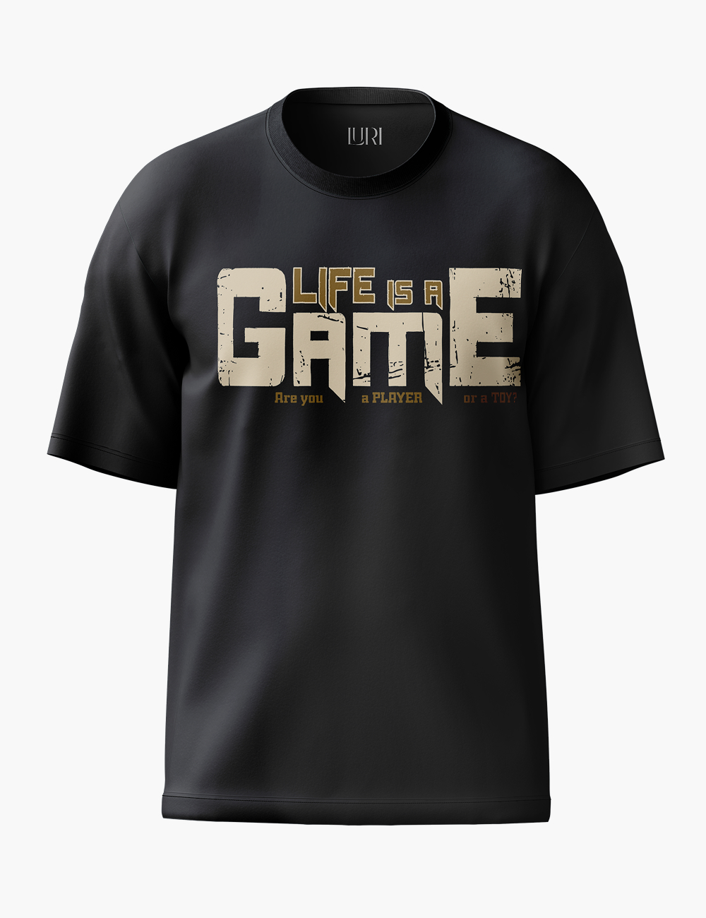 LURI Supima Cotton Unisex Oversized T-Shirt – Life Is A Game Edition