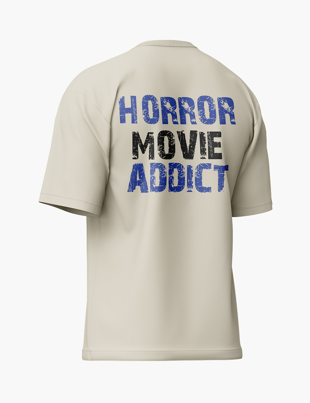 LURI Supima Cotton Unisex Oversized T-Shirt – Horror Movie Addict Graphic