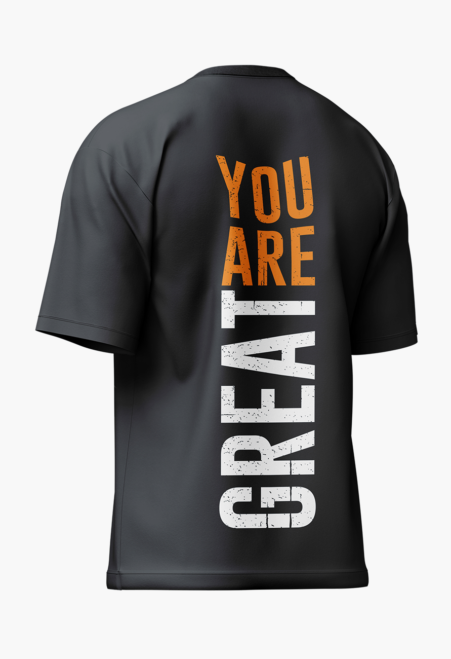 LURI Supima Cotton Unisex Oversized T-Shirt – You Are Great Edition