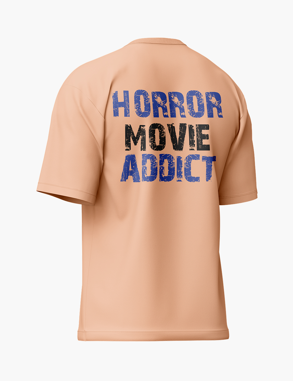 LURI Supima Cotton Unisex Oversized T-Shirt – Horror Movie Addict Graphic - Image 2