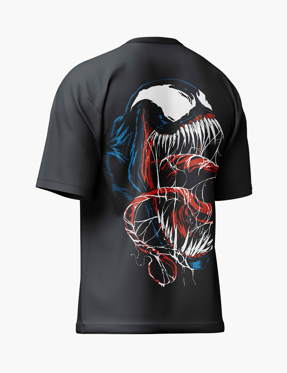 LURI Supima Cotton Unisex Oversized T-Shirt – Venom Back Art Edition
