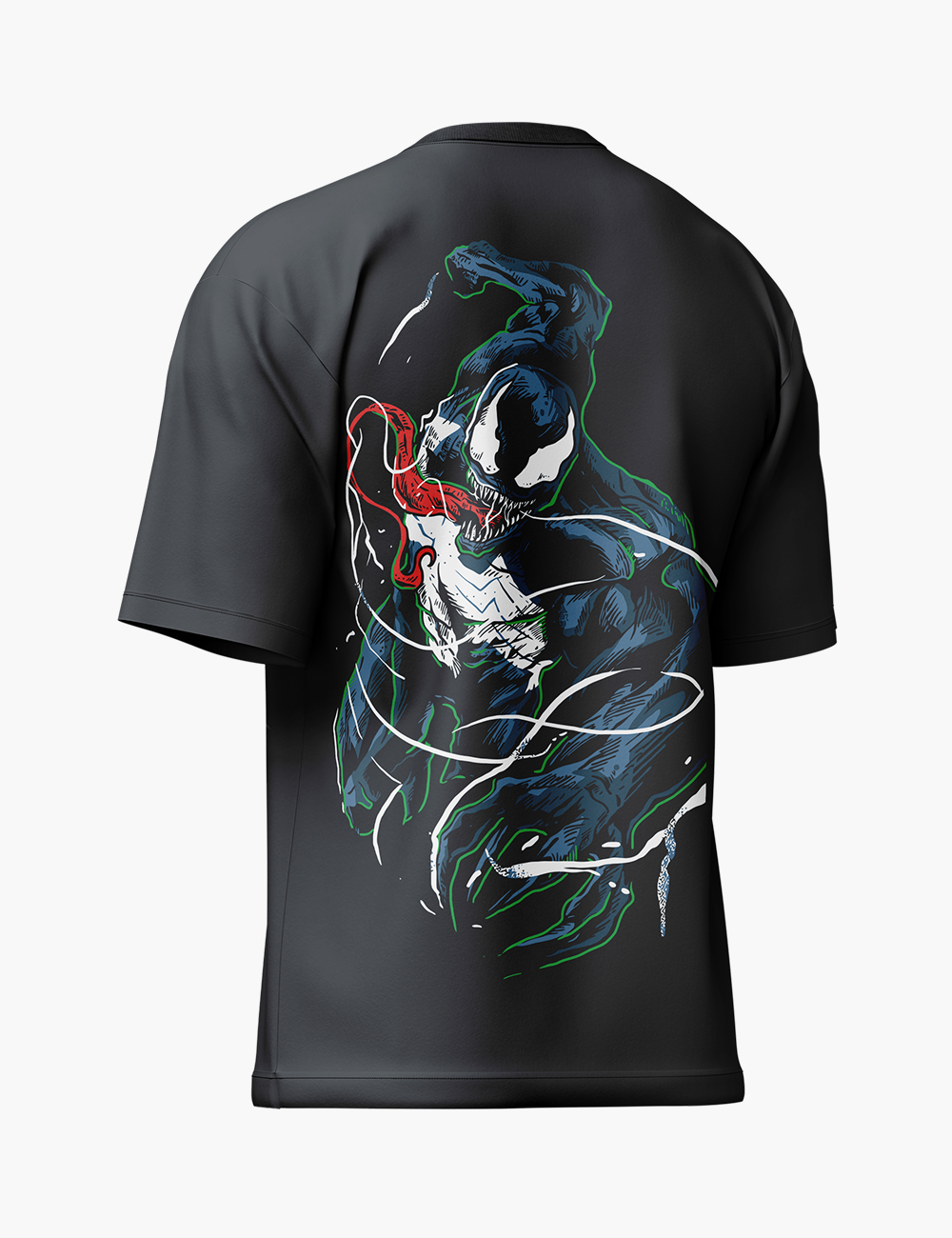 LURI Supima Cotton Unisex Oversized T-Shirt – Venom Striker Edition