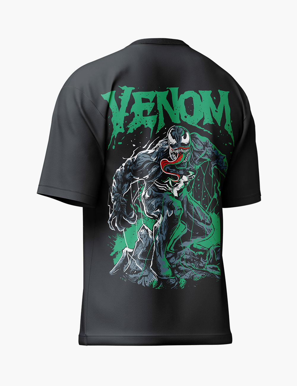 LURI Supima Cotton Unisex Oversized T-Shirt – Venom Comic Edition