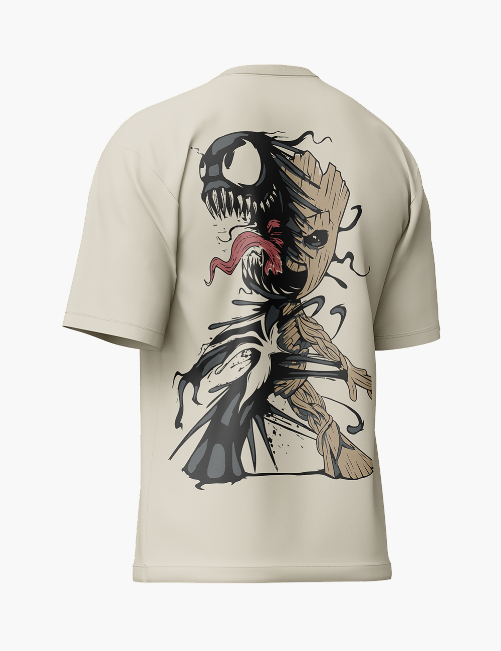 LURI Supima Cotton Unisex Oversized T-Shirt – Venom Woodcut Edition