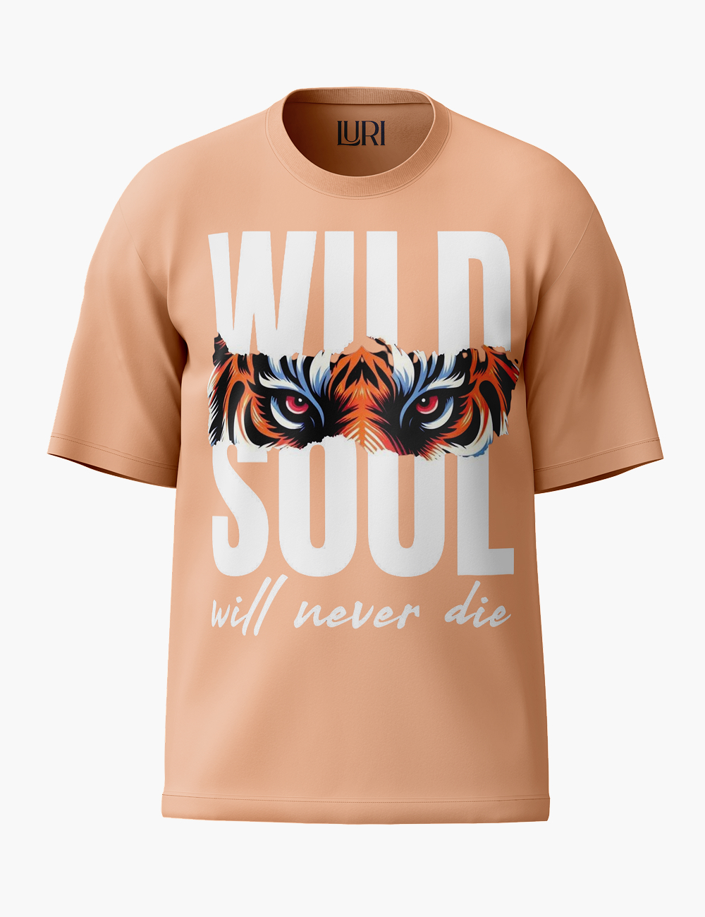 LURI Supima Cotton Oversized T-Shirt – Wild Soul Tiger Edition - Image 3