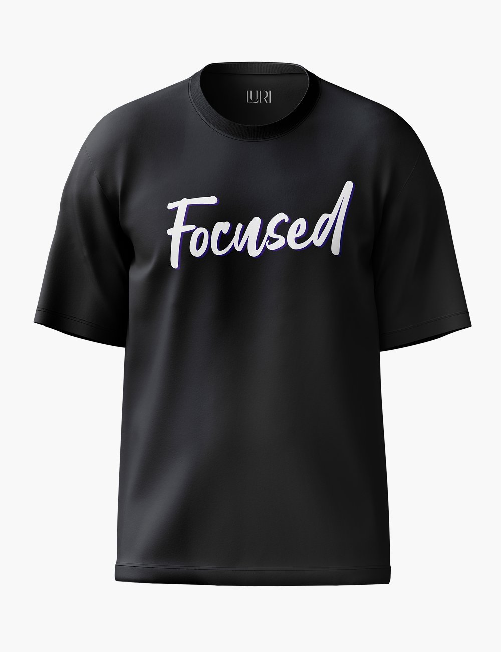 LURI Supima Cotton Unisex Oversized T-Shirt – Focused Edition