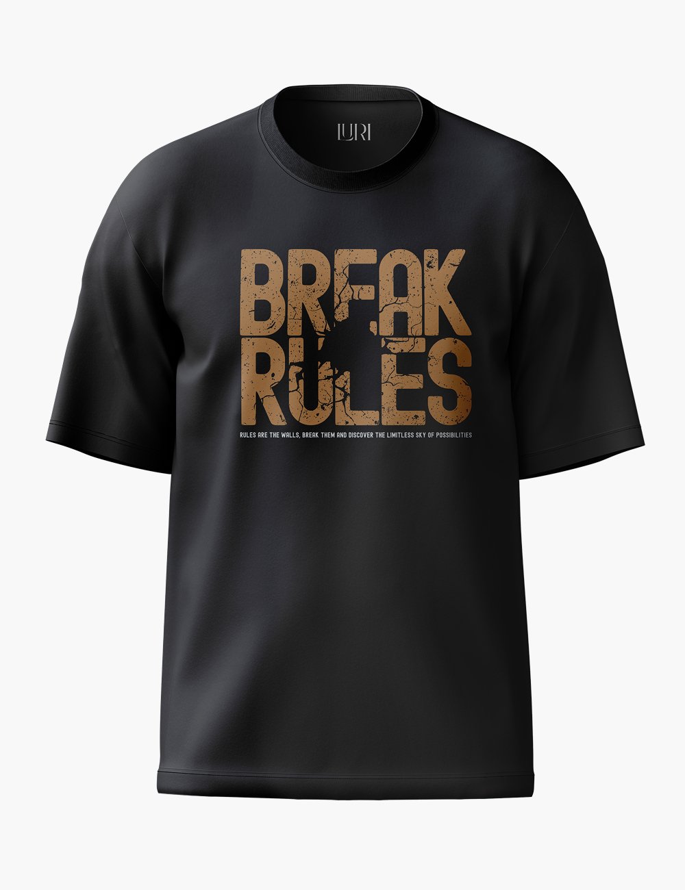 LURI Supima Cotton Unisex Oversized T-Shirt – Break Rules Edition