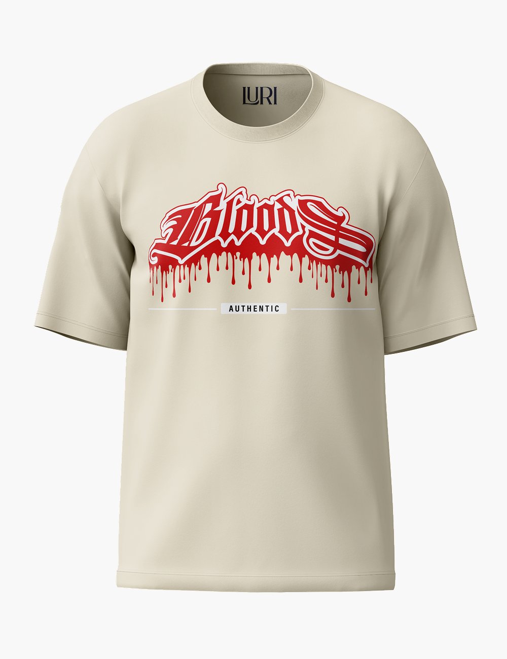 LURI Supima Cotton Unisex Oversized T-Shirt – Bloodline Edition