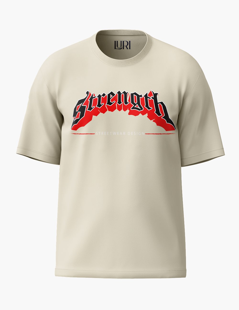 LURI Supima Cotton Unisex Oversized T-Shirt – Strength Edition