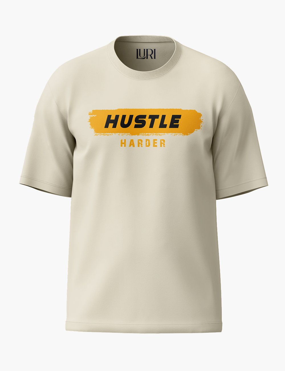 LURI Supima Cotton Unisex Oversized T-Shirt – Hustle Harder Edition