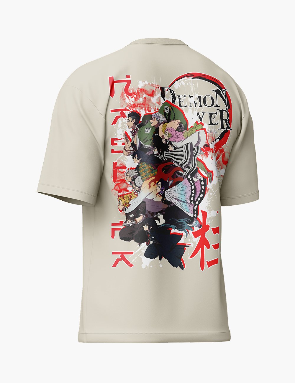 LURI Supima Cotton Unisex Oversized T-Shirt – Demon Slayer Edition