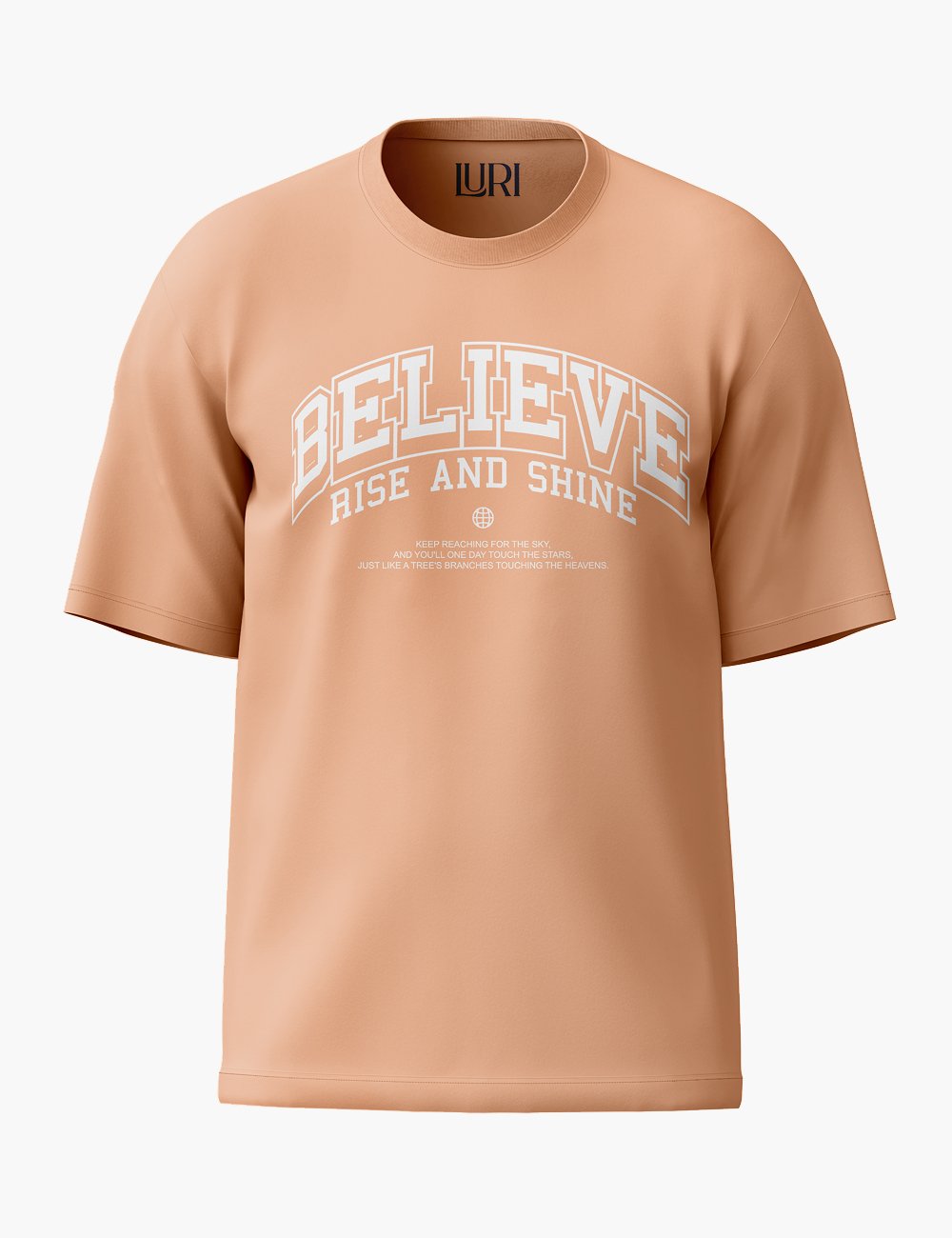 LURI Supima Cotton Unisex Oversized T-Shirt – Believe Edition