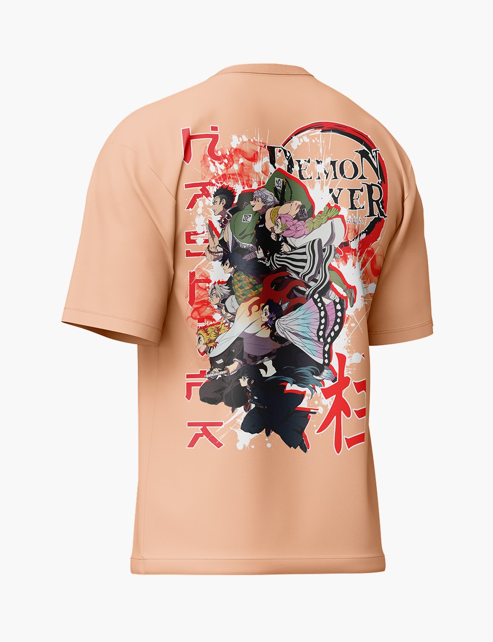 LURI Supima Cotton Unisex Oversized T-Shirt – Demon Slayer Edition
