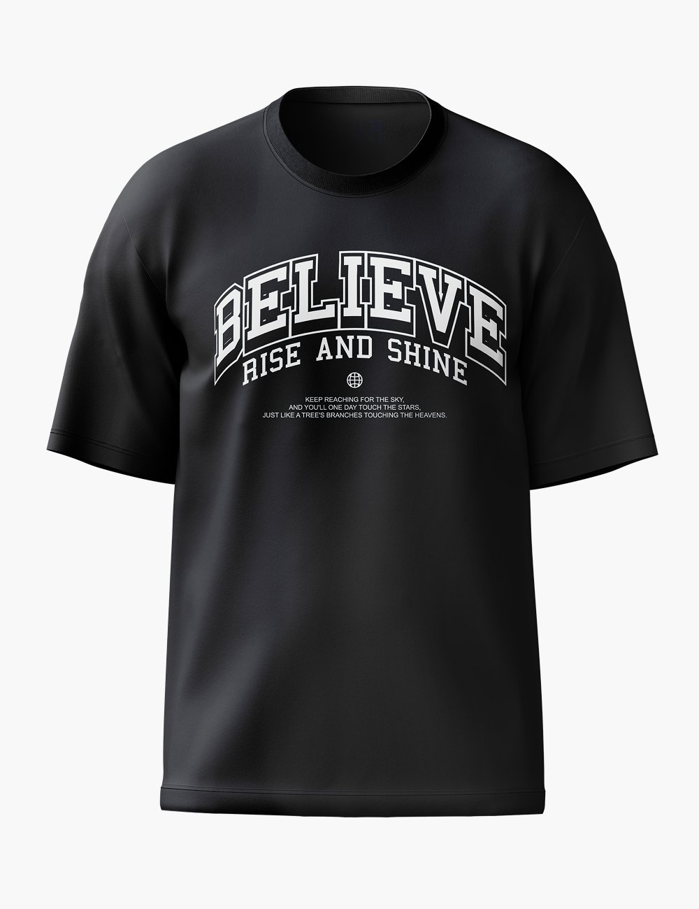 LURI Supima Cotton Unisex Oversized T-Shirt – Believe Edition