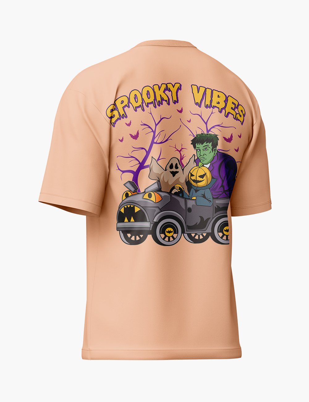 LURI Supima Cotton Unisex Oversized T-Shirt – Spooky Vibes Edition