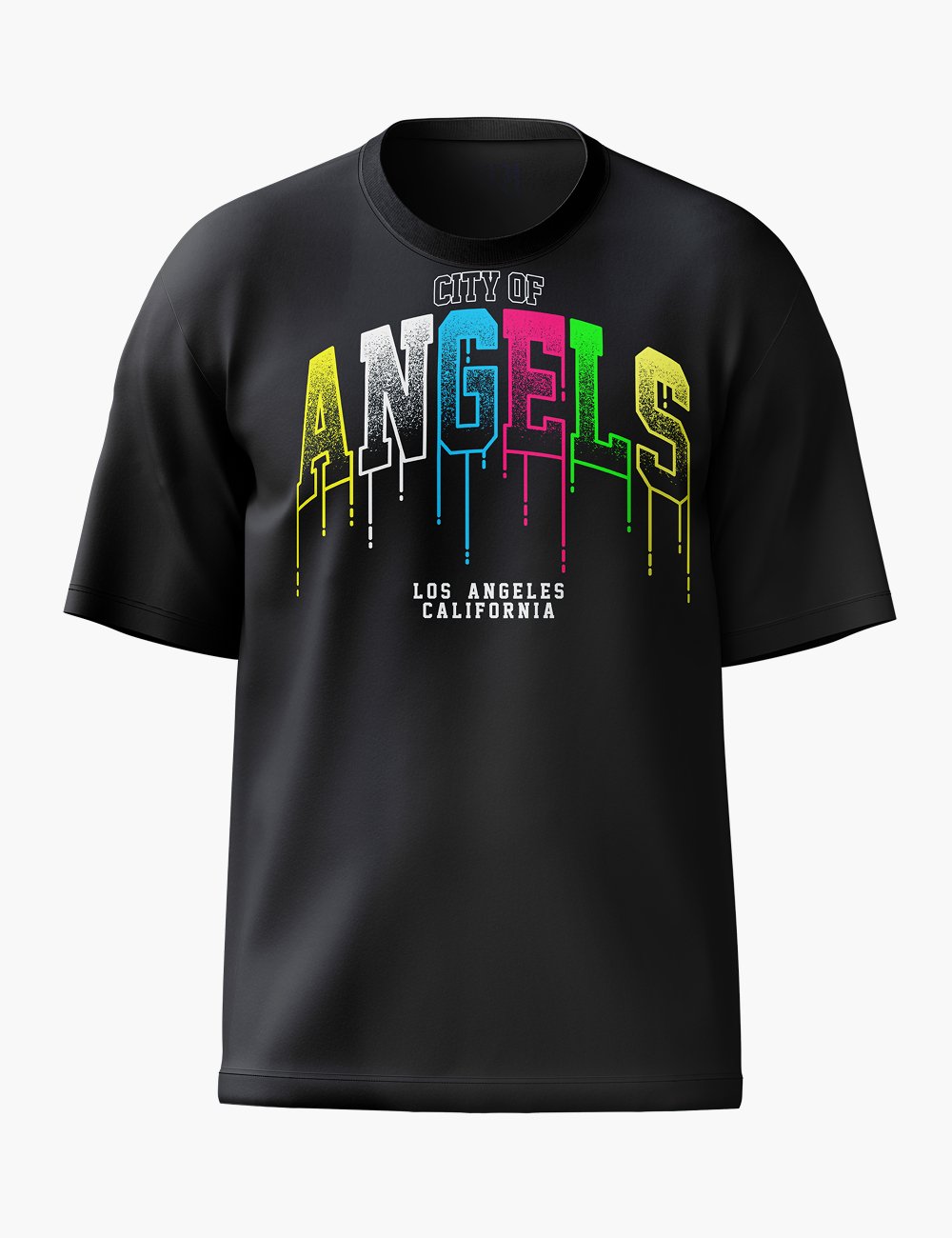 LURI Supima Cotton Unisex Oversized T-Shirt – City of Angels Edition
