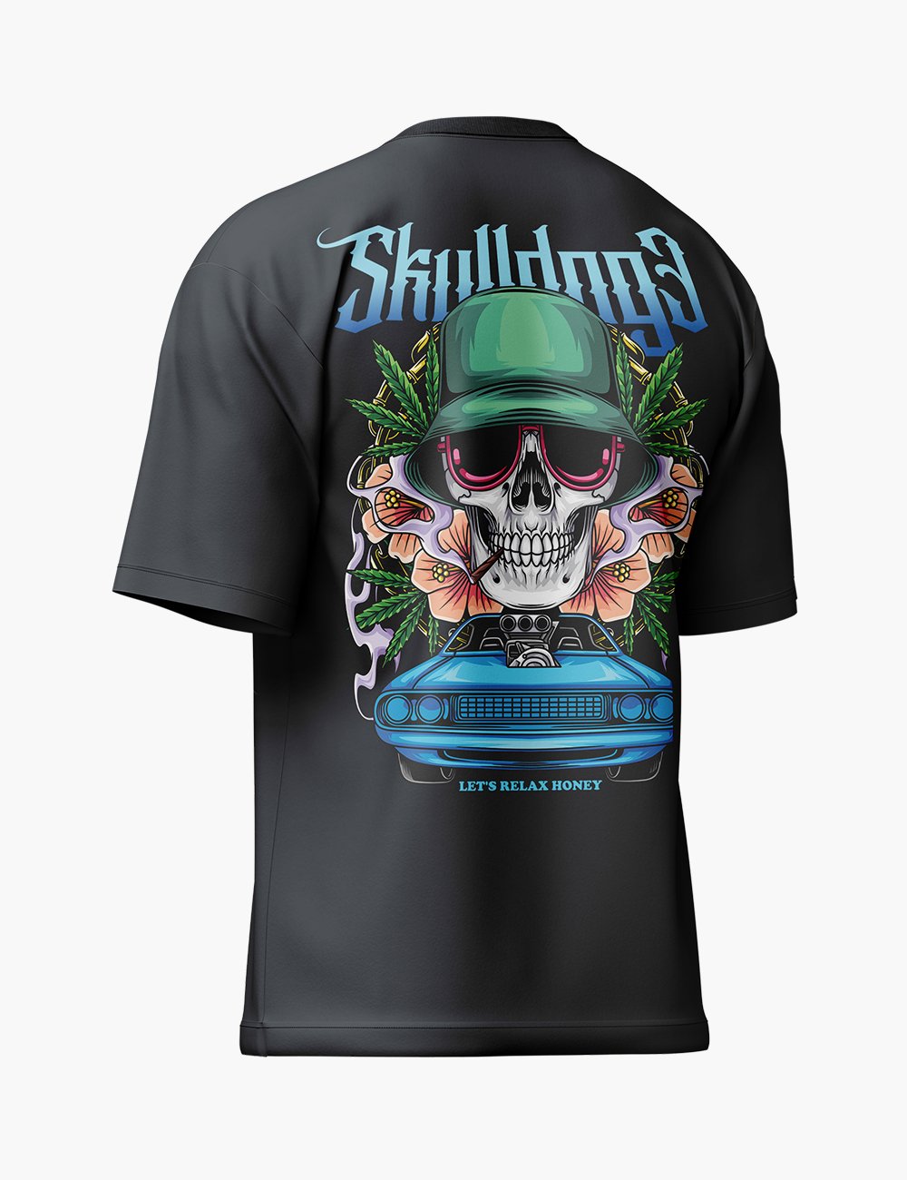 LURI Supima Cotton Unisex Oversized T-Shirt – Skulldog Edition
