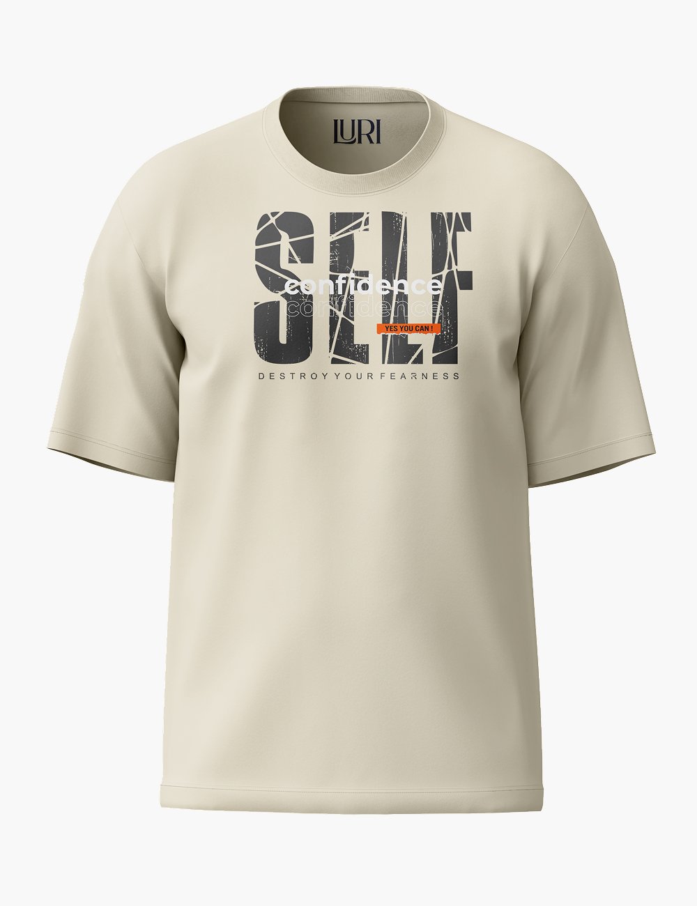 LURI Supima Cotton Unisex Oversized T-Shirt – Self Confidence Edition