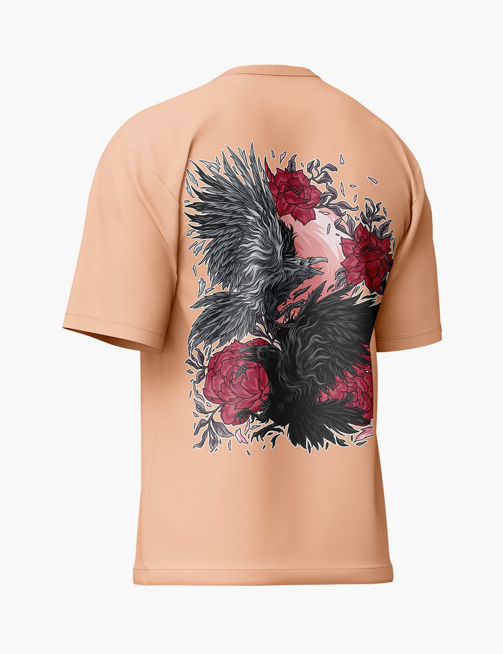 LURI Supima Cotton Unisex Oversized T-Shirt – Dark Bloom Edition