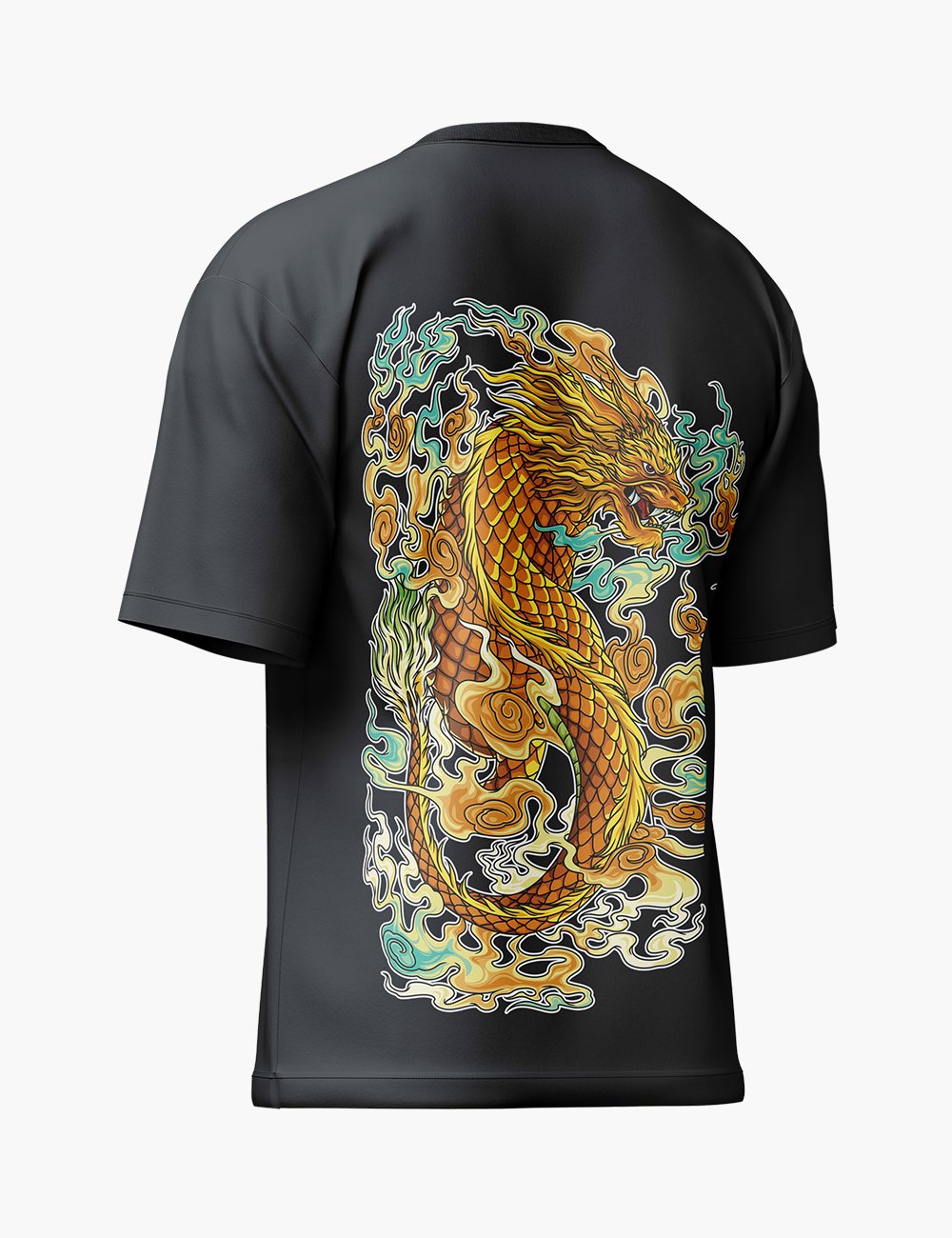 LURI Supima Cotton Unisex Oversized T-Shirt – Dragon Spirit Edition