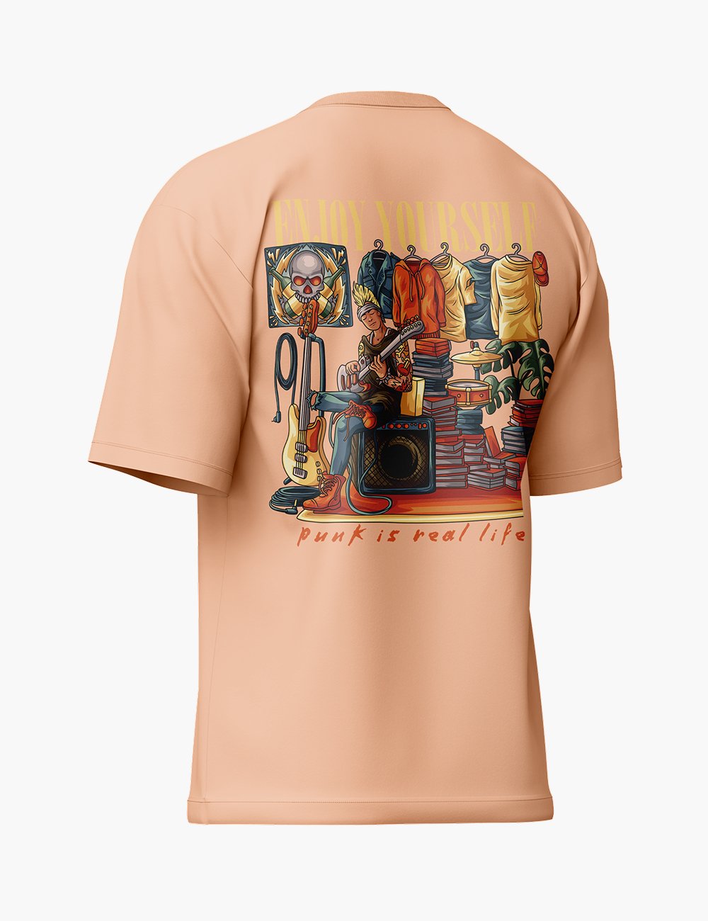 LURI Supima Cotton Unisex Oversized T-Shirt – Punk Life Edition