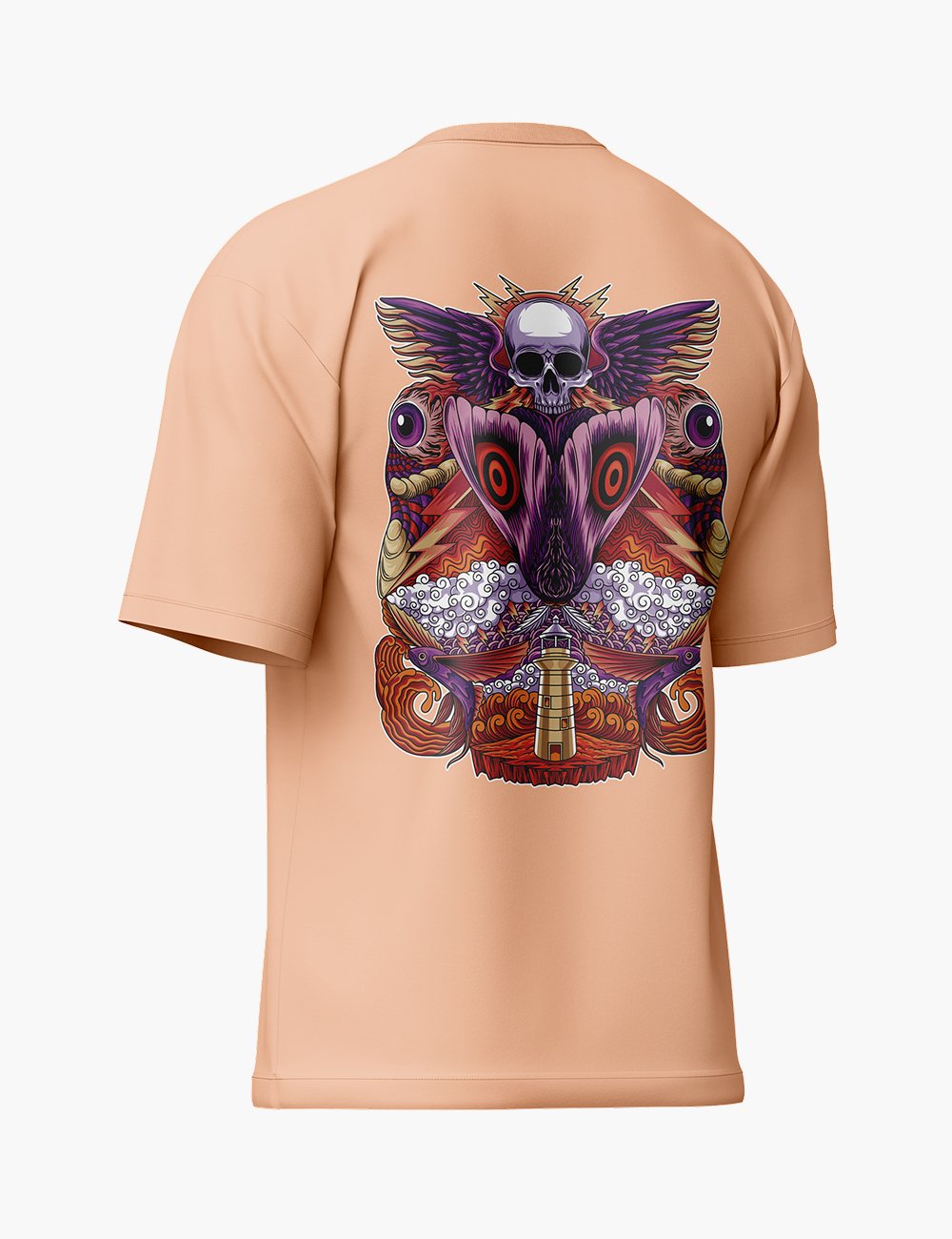 LURI Supima Cotton Unisex Oversized T-Shirt – Death Moth Edition