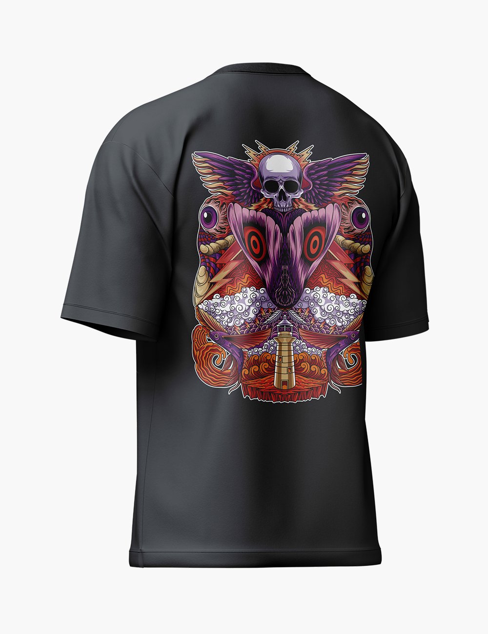 LURI Supima Cotton Unisex Oversized T-Shirt – Death Moth Edition