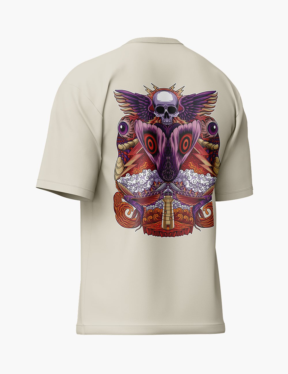 LURI Supima Cotton Unisex Oversized T-Shirt – Death Moth Edition