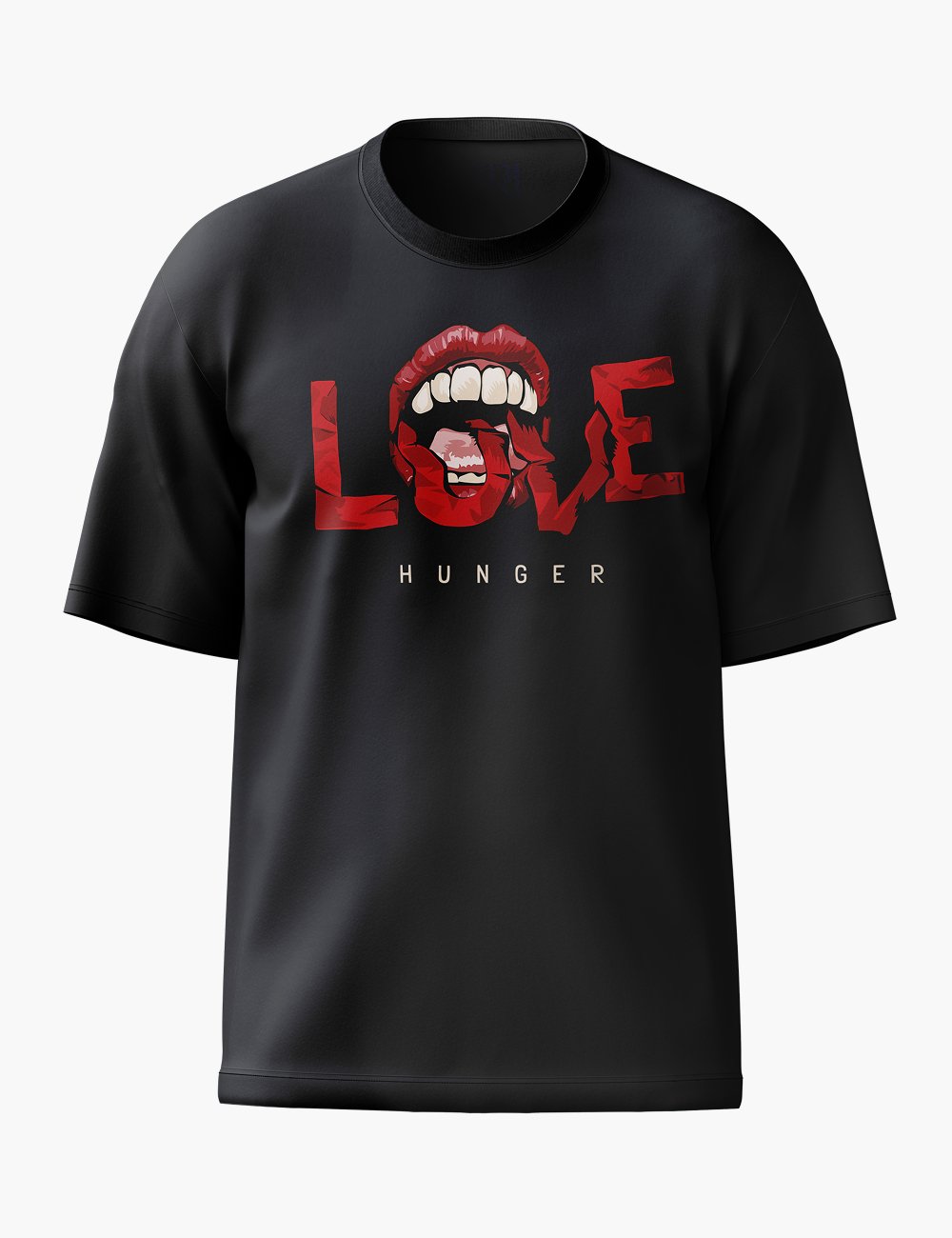 LURI Supima Cotton Unisex Oversized T-Shirt – Love Hunger Edition