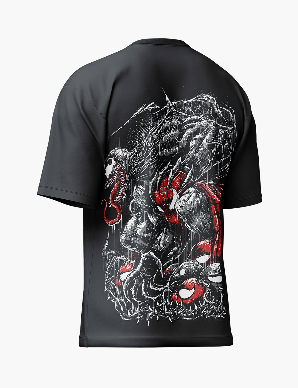 LURI Supima Cotton Unisex Oversized T-Shirt – Venomous Chaos Edition