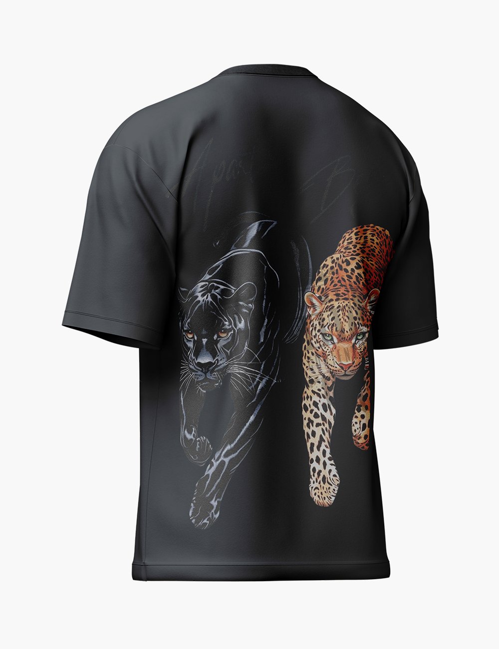 LURI Supima Cotton Unisex Oversized T-Shirt – Twin Predators Edition