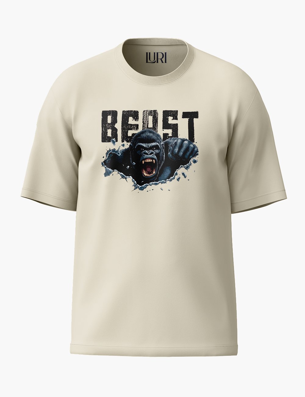 LURI Supima Cotton Unisex Oversized T-Shirt – Beast Edition